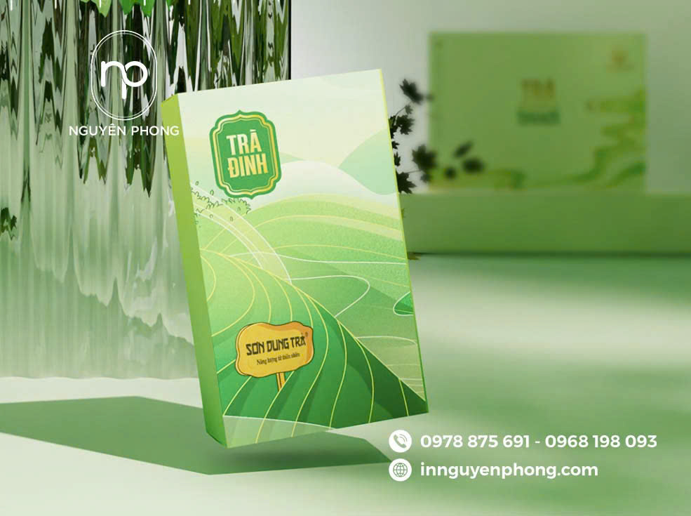 Mẫu hộp trà nắp gập hai đầu tiện lợi